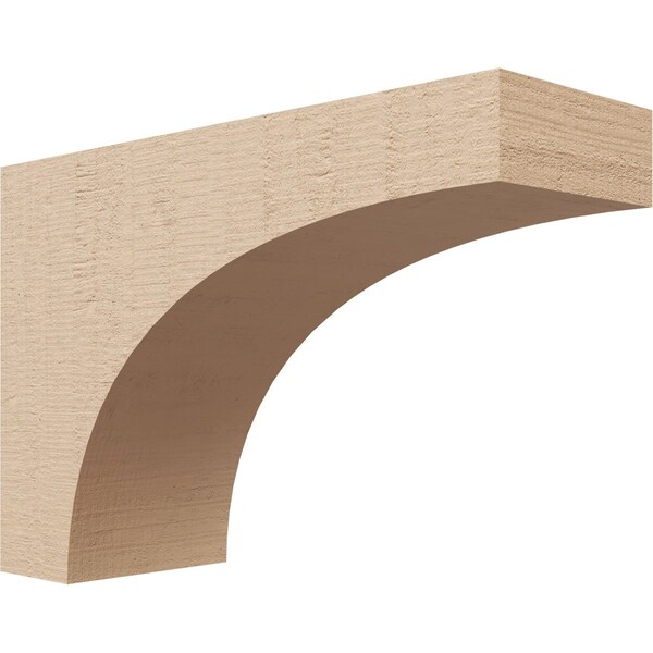 Ekena Millwork 4"W x 12"D x 8"H Classic Huntington Rough Cedar Woodgrain TimberThane Corbel, Primed Tan CORUR04X12X08HUNRCPR - main